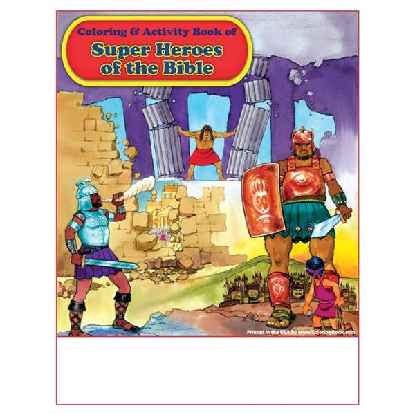 Super Heroes of the Bible Imprintable Coloring Book - Super Heroes of the Bible Imprintable Coloring Book - Image 0 of 7