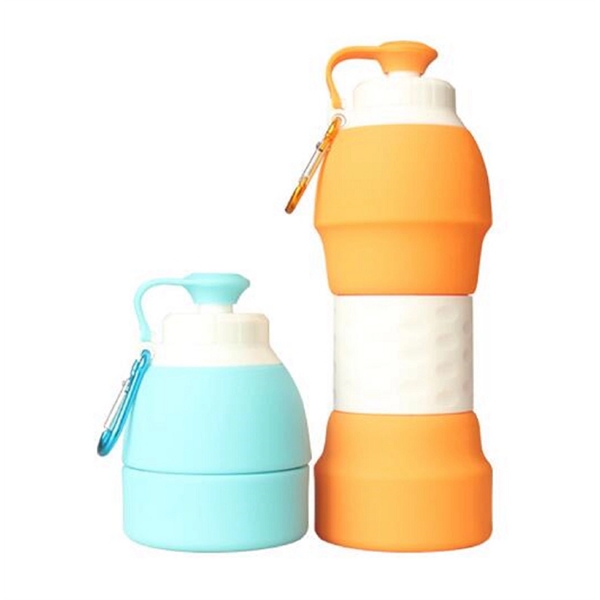 20 oz Reusable Collapsible Travel Bottle With Lid - 20 oz Reusable Collapsible Travel Bottle With Lid - Image 2 of 49