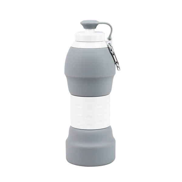 20 oz Reusable Collapsible Travel Bottle With Lid - 20 oz Reusable Collapsible Travel Bottle With Lid - Image 15 of 49