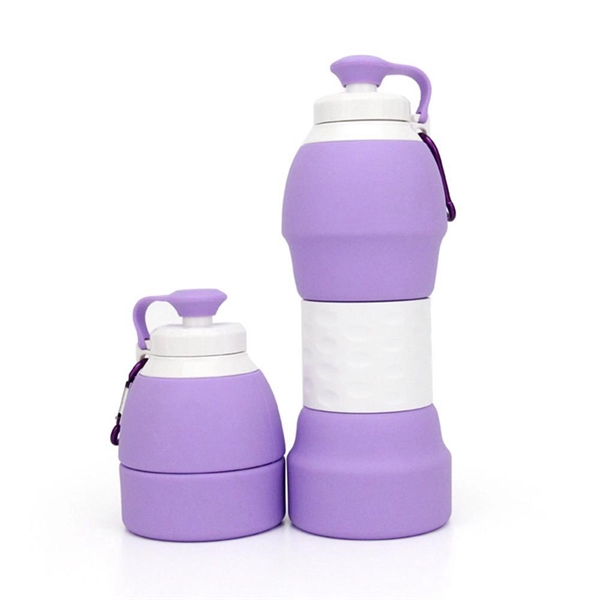 20 oz Reusable Collapsible Travel Bottle With Lid - 20 oz Reusable Collapsible Travel Bottle With Lid - Image 16 of 49