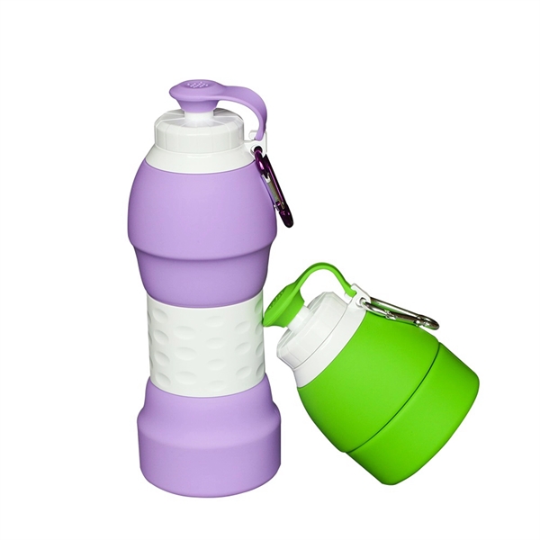 20 oz Reusable Collapsible Travel Bottle With Lid - 20 oz Reusable Collapsible Travel Bottle With Lid - Image 23 of 49