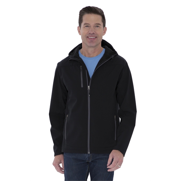 COAL HARBOUR® EVERYDAY HOODED STRETCH SOFT SHELL JACKET - COAL HARBOUR® EVERYDAY HOODED STRETCH SOFT SHELL JACKET - Image 2 of 3
