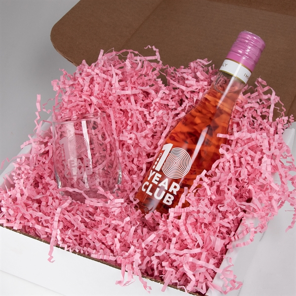 Wine Kit with Mini Rose Bottle & Stemless Taster - Wine Kit with Mini Rose Bottle & Stemless Taster - Image 1 of 1