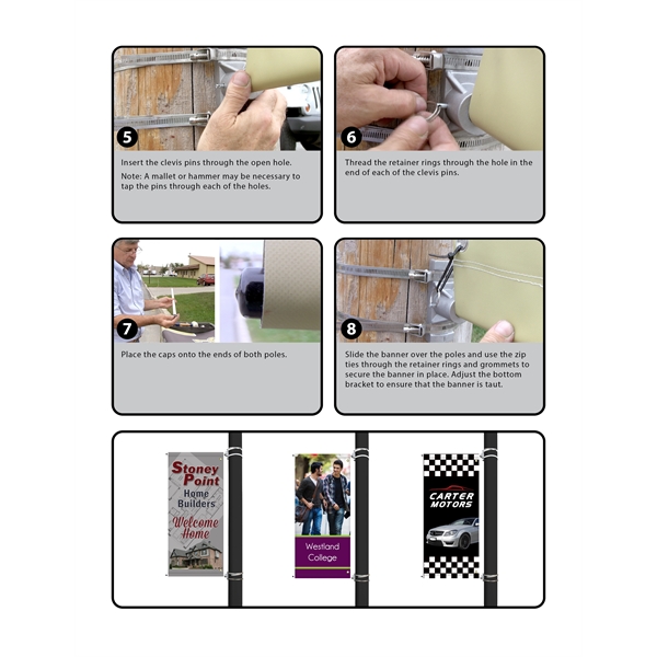 60" x 30" Custom SunbrellaAvenue Banner-2 Color Imprint - 60" x 30" Custom SunbrellaAvenue Banner-2 Color Imprint - Image 7 of 7