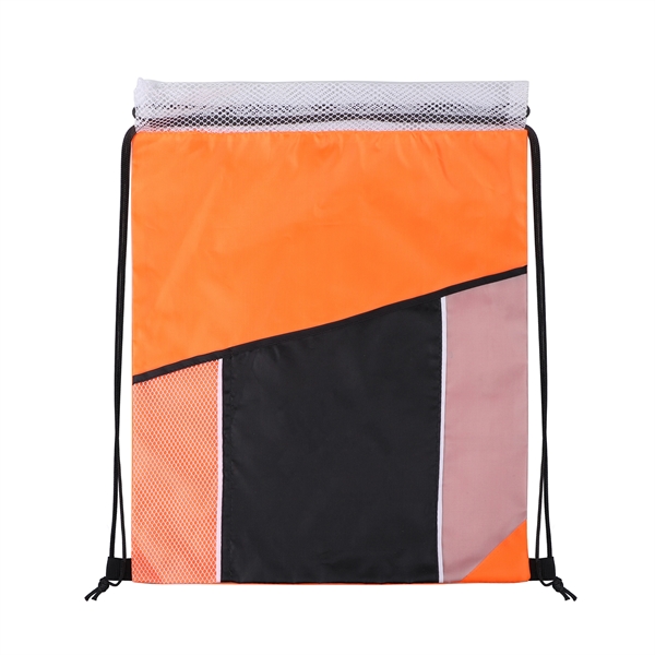 Two Tone Waterproof Mesh Cinch Bag - Two Tone Waterproof Mesh Cinch Bag - Image 1 of 11