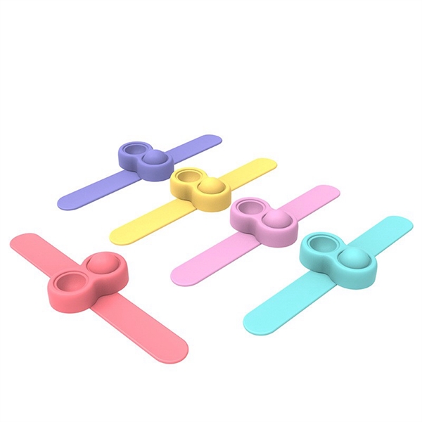 Fidget Sensory Wrist Band Steering Wheel Silicone Clap Ring - Fidget Sensory Wrist Band Steering Wheel Silicone Clap Ring - Image 3 of 7