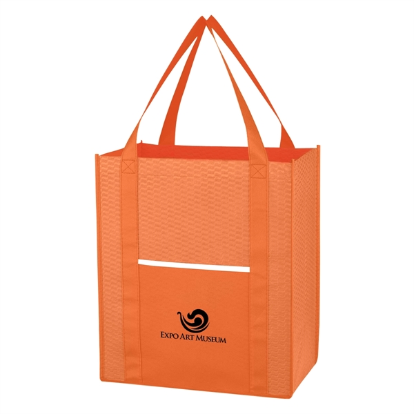 Non-Woven Wave Shopper Tote Bag - Non-Woven Wave Shopper Tote Bag - Image 11 of 21