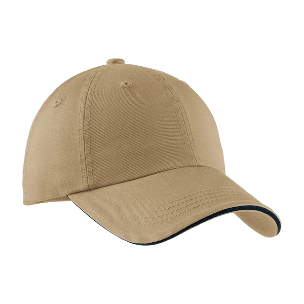 Port Authority Sandwich Bill Cap with Striped Closure. - Port Authority Sandwich Bill Cap with Striped Closure. - Image 6 of 55