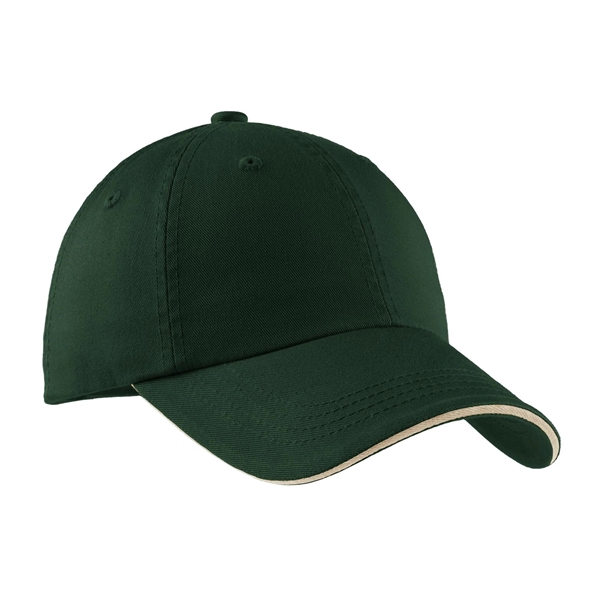 Port Authority Sandwich Bill Cap with Striped Closure. - Port Authority Sandwich Bill Cap with Striped Closure. - Image 20 of 55