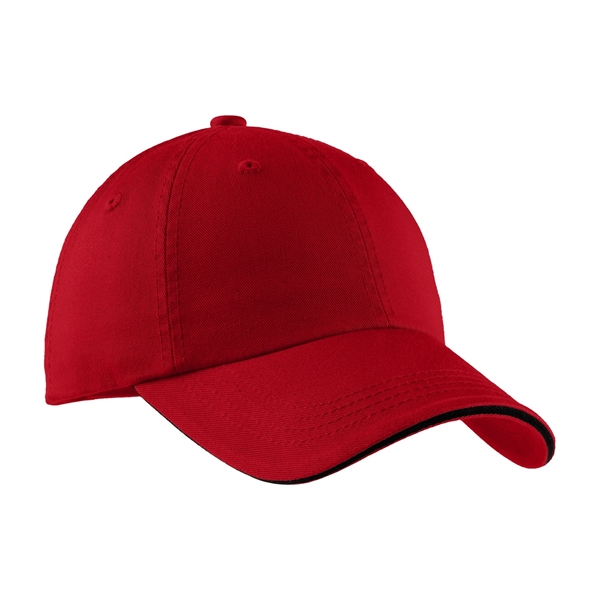 Port Authority Sandwich Bill Cap with Striped Closure. - Port Authority Sandwich Bill Cap with Striped Closure. - Image 0 of 55