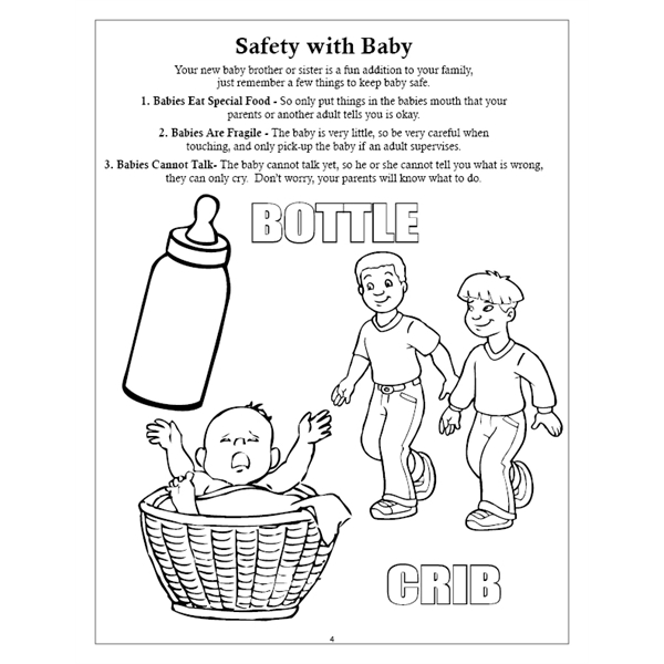 Bringing Home Baby Imprintable Coloring Book - Bringing Home Baby Imprintable Coloring Book - Image 3 of 7