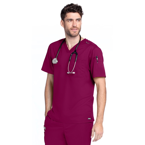 Barco Grey's Anatomy Men's 2-Pocket Evan V-Neck Scrub Top - Barco Grey's Anatomy Men's 2-Pocket Evan V-Neck Scrub Top - Image 15 of 25