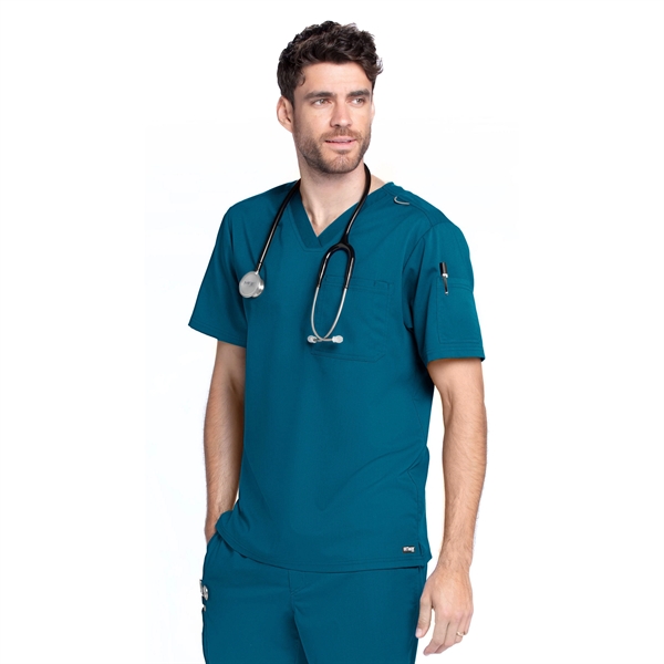 Barco Grey's Anatomy Men's 2-Pocket Evan V-Neck Scrub Top - Barco Grey's Anatomy Men's 2-Pocket Evan V-Neck Scrub Top - Image 18 of 25