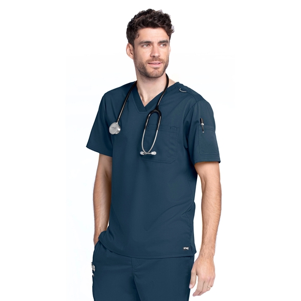 Barco Grey's Anatomy Men's 2-Pocket Evan V-Neck Scrub Top - Barco Grey's Anatomy Men's 2-Pocket Evan V-Neck Scrub Top - Image 21 of 25