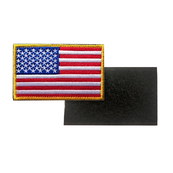 Custom Embroidered USA Flag Patches - Custom Embroidered USA Flag Patches - Image 1 of 6
