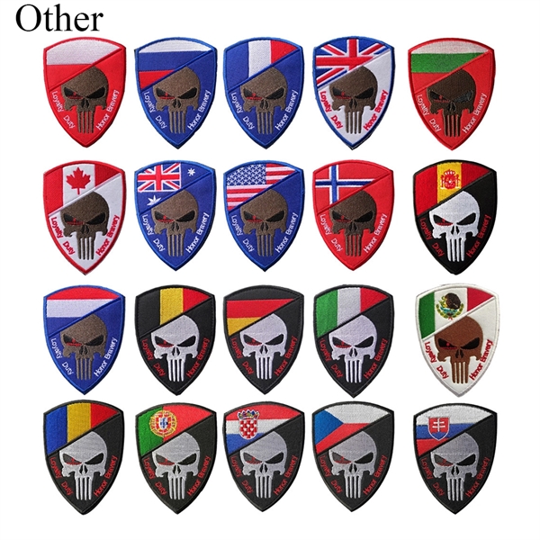 Custom Embroidered USA Flag Patches - Custom Embroidered USA Flag Patches - Image 3 of 6