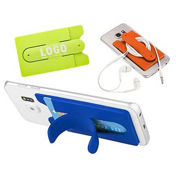 Silicone Phone Wallet With Stand - Silicone Phone Wallet With Stand - Image 0 of 6