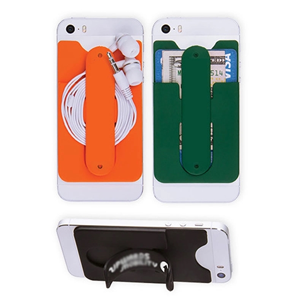 Silicone Phone Wallet With Stand - Silicone Phone Wallet With Stand - Image 2 of 6