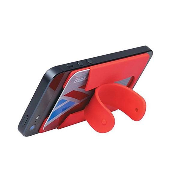 Silicone Phone Wallet With Stand - Silicone Phone Wallet With Stand - Image 4 of 6
