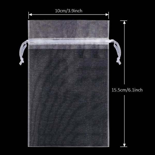 Organza Drawstring Gift Bag Pouch - Organza Drawstring Gift Bag Pouch - Image 2 of 3