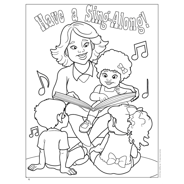 Music Imprintable Coloring Book - Music Imprintable Coloring Book - Image 2 of 7