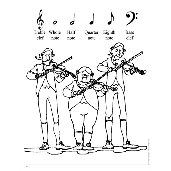 Music Imprintable Coloring Book - Music Imprintable Coloring Book - Image 3 of 7