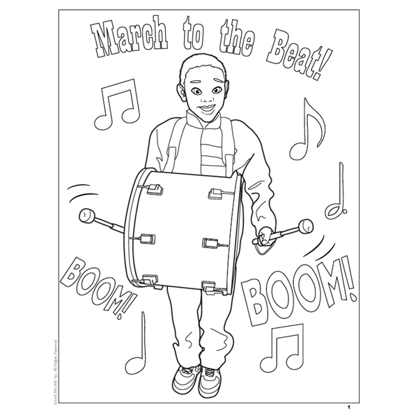 Music Imprintable Coloring Book - Music Imprintable Coloring Book - Image 4 of 7