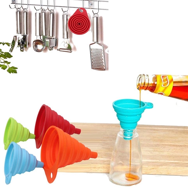 Silicone collapsable funnels kitchen - Silicone collapsable funnels kitchen - Image 3 of 4