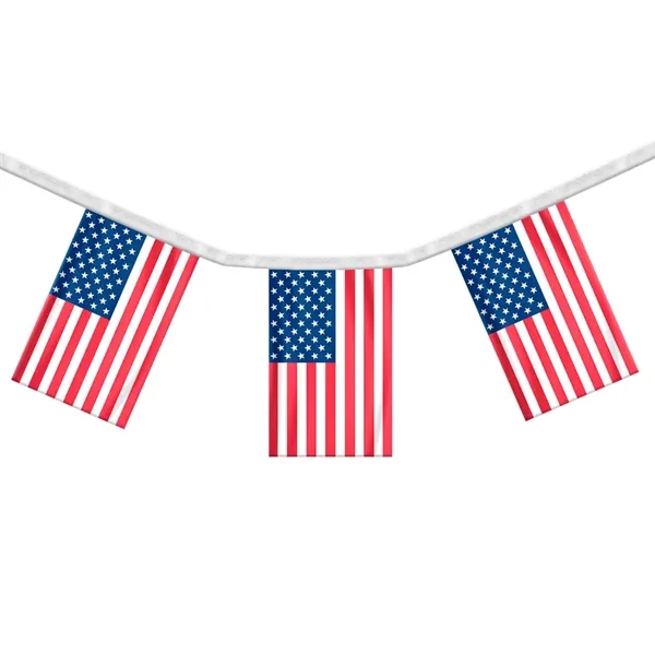 US Rectangle Streamers 12" x 18" Polyester Fabric - US Rectangle Streamers 12" x 18" Polyester Fabric - Image 0 of 1
