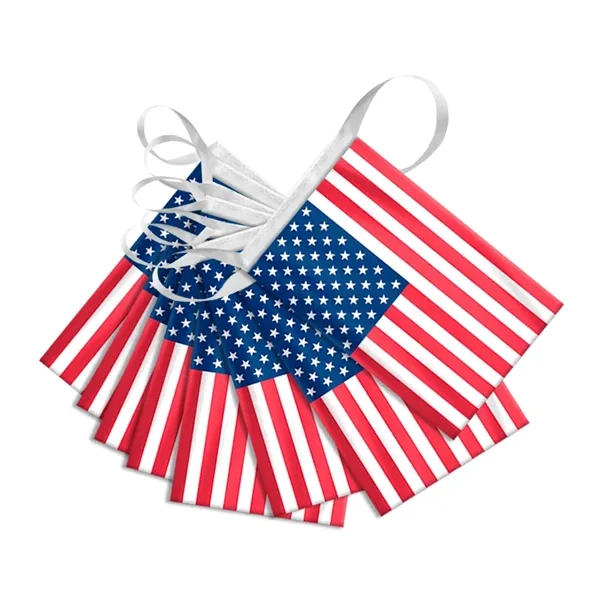 US Rectangle Streamers 12" x 18" Polyester Fabric - US Rectangle Streamers 12" x 18" Polyester Fabric - Image 1 of 1