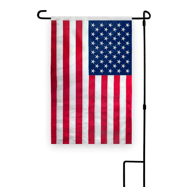 USA Embroidered Garden Flags - USA Embroidered Garden Flags - Image 0 of 1