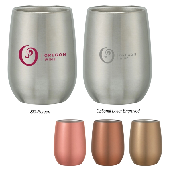 9 Oz. Stemless Wine Glass Set In Custom Box - 9 Oz. Stemless Wine Glass Set In Custom Box - Image 2 of 2