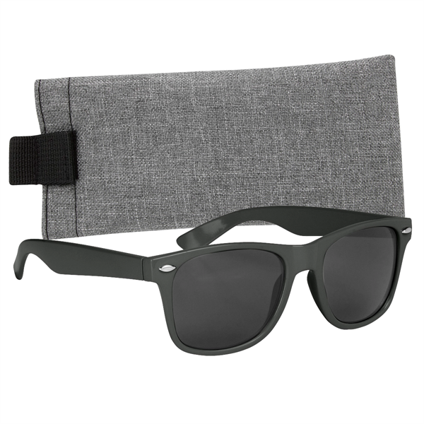 Malibu Sunglasses with Heathered Pouch - Malibu Sunglasses with Heathered Pouch - Image 1 of 16