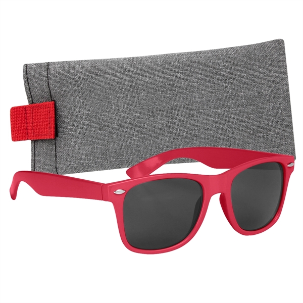 Malibu Sunglasses with Heathered Pouch - Malibu Sunglasses with Heathered Pouch - Image 2 of 16