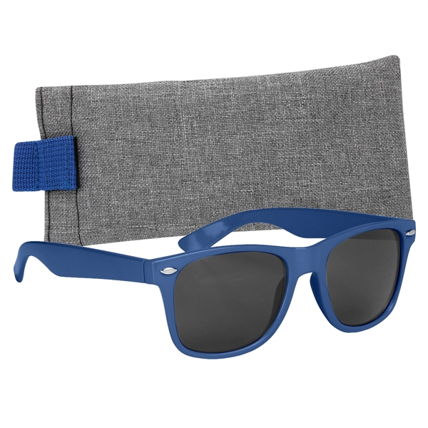 Malibu Sunglasses with Heathered Pouch - Malibu Sunglasses with Heathered Pouch - Image 3 of 16