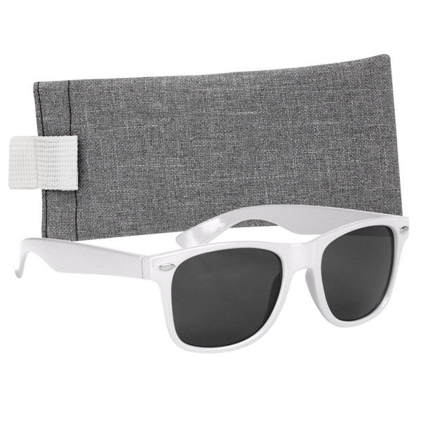 Malibu Sunglasses with Heathered Pouch - Malibu Sunglasses with Heathered Pouch - Image 4 of 16