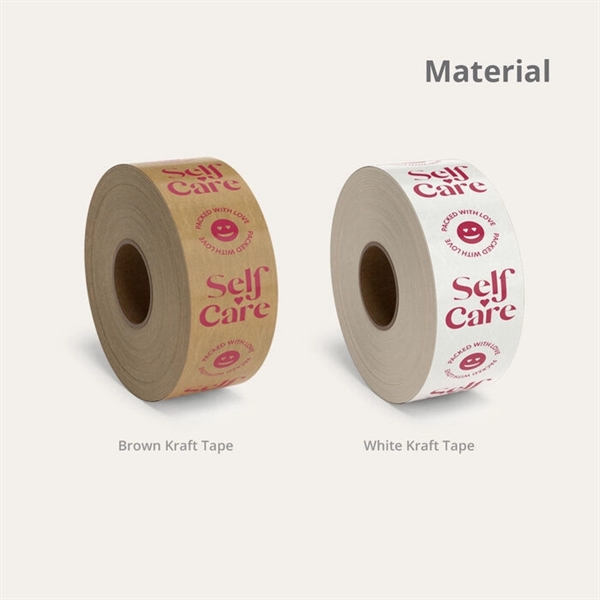 3" Wide Sustainable WaterActivated Reinforced Kraft Tape - 3" Wide Sustainable WaterActivated Reinforced Kraft Tape - Image 3 of 5
