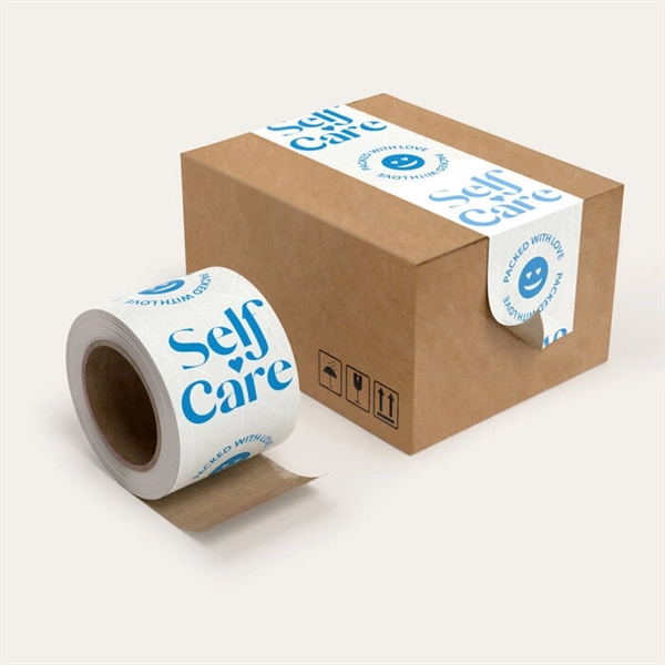 3" Wide Sustainable WaterActivated Reinforced Kraft Tape - 3" Wide Sustainable WaterActivated Reinforced Kraft Tape - Image 0 of 5