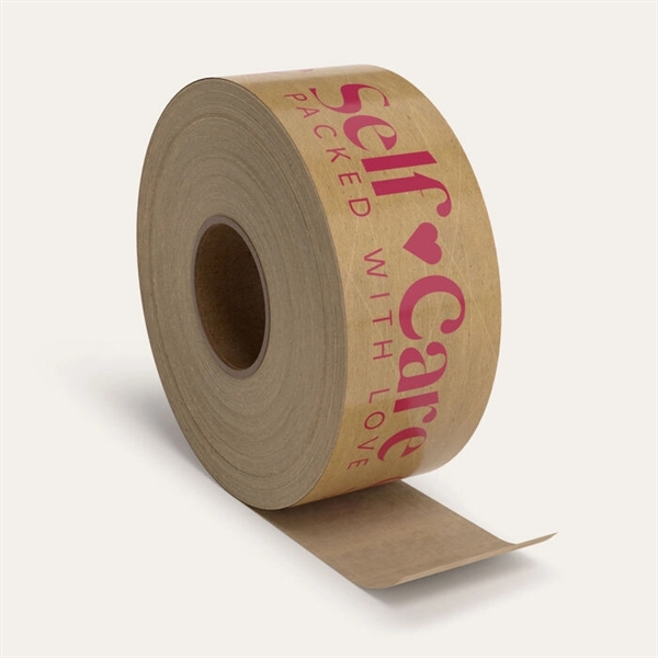 3" Wide Sustainable WaterActivated Reinforced Kraft Tape - 3" Wide Sustainable WaterActivated Reinforced Kraft Tape - Image 2 of 5