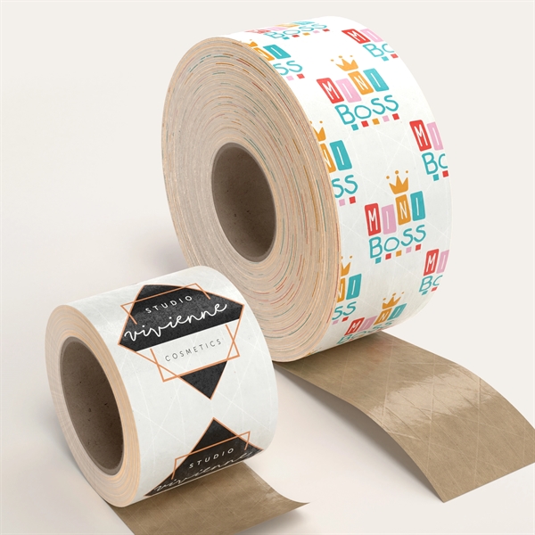 3" Wide Sustainable WaterActivated Reinforced Kraft Tape - 3" Wide Sustainable WaterActivated Reinforced Kraft Tape - Image 1 of 5