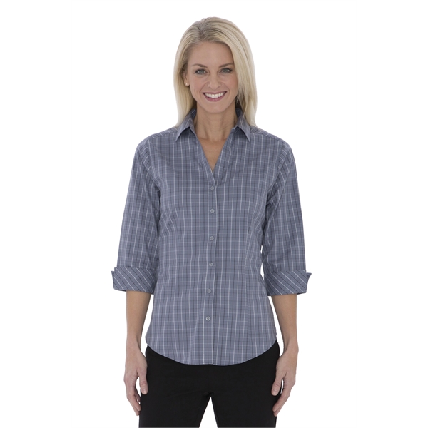 Coal Harbour® Tattersall Check Woven Ladies' Shirt - Coal Harbour® Tattersall Check Woven Ladies' Shirt - Image 1 of 2