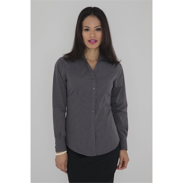 Coal Harbour® Textured Woven Ladies'  Shirt - Coal Harbour® Textured Woven Ladies'  Shirt - Image 4 of 5