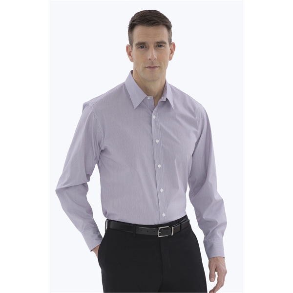 COAL HARBOUR® MINI STRIPE STRETCH WOVEN SHIRT - COAL HARBOUR® MINI STRIPE STRETCH WOVEN SHIRT - Image 4 of 4