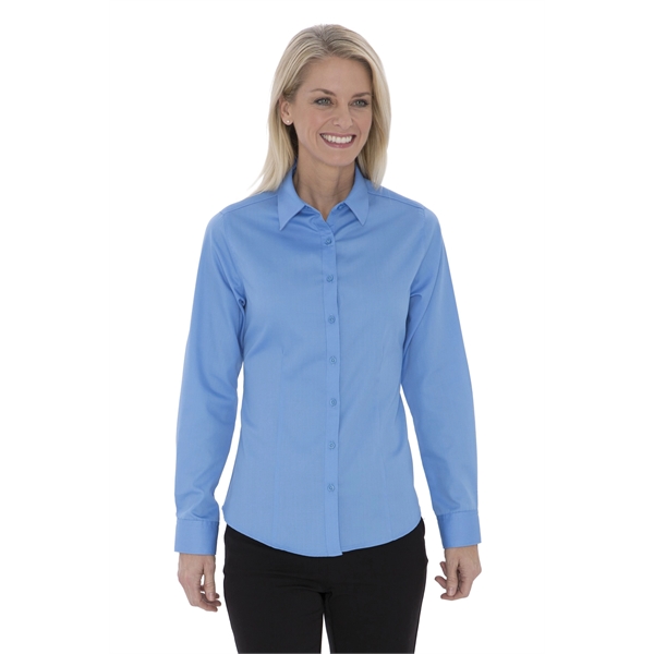 Coal Harbour® Everyday Long Sleeve Woven Ladies' Shirt - Coal Harbour® Everyday Long Sleeve Woven Ladies' Shirt - Image 8 of 8