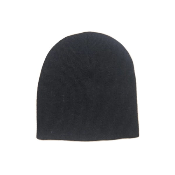 Non-Cuff Knitted Acrylic Beanie - Non-Cuff Knitted Acrylic Beanie - Image 1 of 4