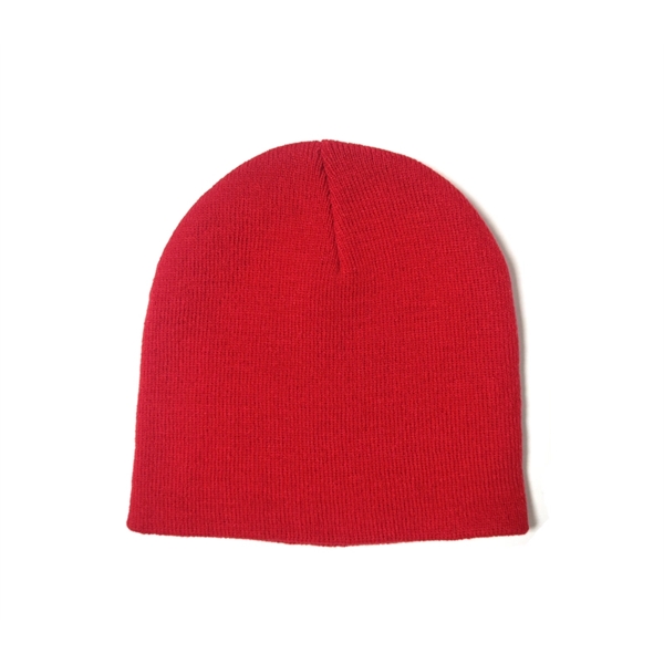 Non-Cuff Knitted Acrylic Beanie - Non-Cuff Knitted Acrylic Beanie - Image 3 of 4