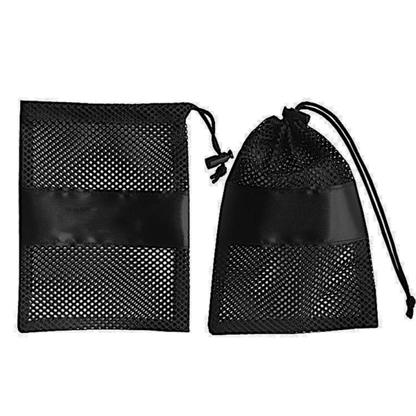 Mesh Drawstring Bags With Cord Lock - Mesh Drawstring Bags With Cord Lock - Image 3 of 4
