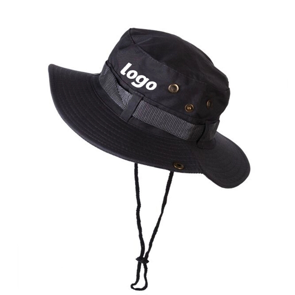 Sun Hat with Drawstring Closure - Sun Hat with Drawstring Closure - Image 0 of 4