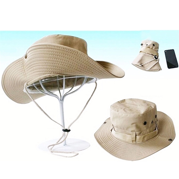 Sun Hat with Drawstring Closure - Sun Hat with Drawstring Closure - Image 1 of 4