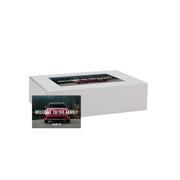 Custom White Corrugate Gift Box and 4" x 6" Card - Custom White Corrugate Gift Box and 4" x 6" Card - Image 2 of 2